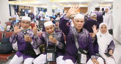 Jemaah Haji Kloter BTH 18 Tiba di Batam, Siap Pulang ke Jambi Malam Ini