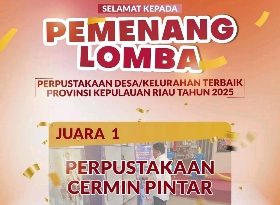 Tiga Perpustakaan Desa/Kelurahan Terbaik di Kepri Raih Penghargaan Tahun 2025