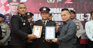 Polres Lingga Peringati HUT Bhayangkara ke-79, Kapolres: Momen Introspeksi dan Penguatan Komitmen Pelayanan