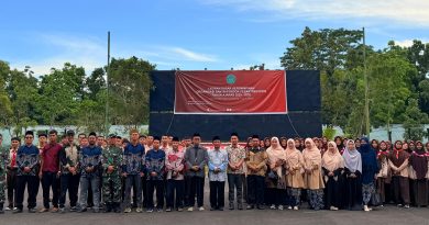 Latihan Dasar Kepemimpinan Santri Pondok Pesantren Idris Bintan di KOREM 033 Wira Pratama Tanjungpinang