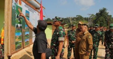 Danrem 033/WP Tinjau Pembangunan Yonif 849/Beladu Sakti di Lingga