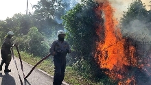 Kebakaran Lahan di Desa Lancang Kuning Hanguskan ±1 Hektare Semak Belukar