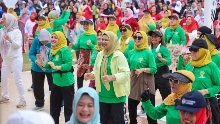Ribuan Warga Ikuti Senam Sehat BKOW Kepri