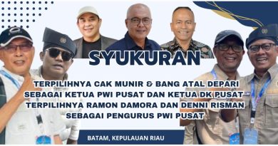 Cak Munir dan Atal Depari Menang, PWI Kepri Gelar Syukuran