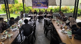 Upaya Sinergitas Satlantas Polres Bintan Gelar Coffee Morning Bersama Komunitas Wartawan Bintan