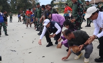 Kogabwilhan I dan UMRAH Gelar Maritime Camp di Pantai Dugong, Tanamkan Semangat Cinta Maritim bagi Generasi Muda