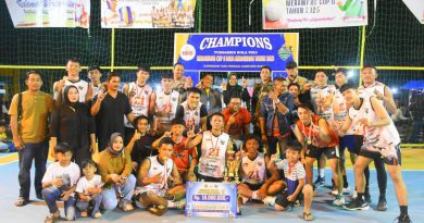 Turnamen Bola Voli Merawang Cup II 2025 Resmi Ditutup Ketua DPRD Lingga, Maya Sari