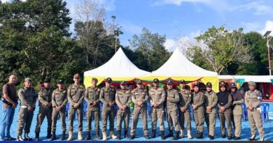 Satpol PP dan Damkar Lingga Siagakan Pengamanan Pembukaan Bazar UMKM Hari Jadi ke-22