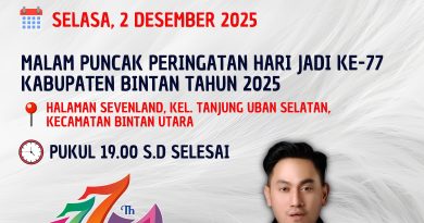 Catat Rangkaiannya, ‘Jom’ Semarakkan Hari Jadi Ke-77 Kabupaten Bintan