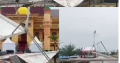 Panggung Kepri International Art & Culture 2025 Roboh Diterjang Angin Kencang