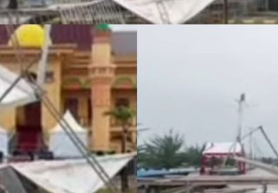 Panggung Kepri International Art & Culture 2025 Roboh Diterjang Angin Kencang