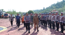 Polres Lingga Gelar Apel Kesiapsiagaan Hadapi Potensi Bencana Akhir Tahun