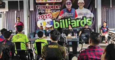 Tournament Open Handicap 2025 Biliar Dibuka, Pemko Tanjungpinang Dorong Prestasi Atlet Muda