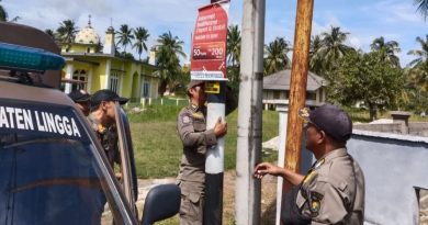 Satpol PP Lingga Intensifkan Patroli Singkep, Tindak Pelanggaran Perda dan Tegaskan Pengawasan Rumah Kost
