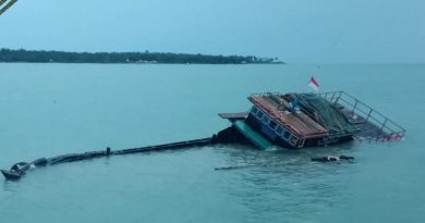 KM Sinar Budi Tenggelam di Perairan Dabo Singkep, Seluruh ABK Berhasil Diselamatkan