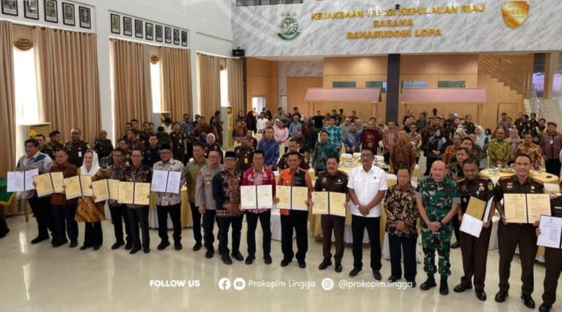 Bupati Lingga Hadiri Penandatanganan MoU Strategis Pemprov Kepri–Kejati: Perkuat Sinergi Hukum dan Tata Kelola Daerah