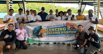 BPJS Ketenagakerjaan–KJK Gelar Media Gathering dan Mancing Bersama di Piayu Laut