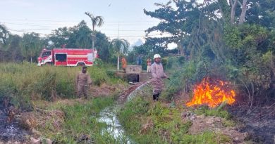 Kebakaran Lahan di Kampung Sukadamai, Warga Lapor Cepat Cegah Api Meluas