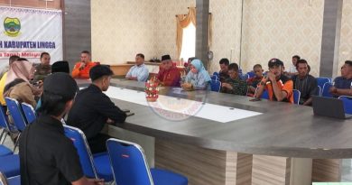 BPBD Lingga Gelar Rapat Antisipasi Bencana Hidrometeorologi Menyikapi Peringatan BMKG