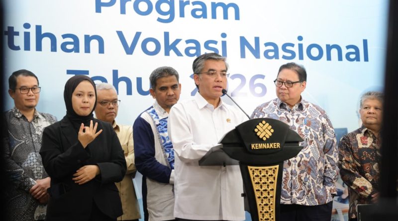 Buruan Daftar! Kemnaker Siapkan 20.000 Kuota Pelatihan Vokasi Nasional 2026 Batch 1