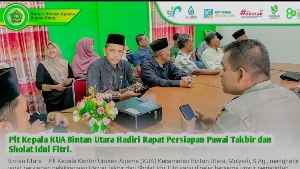 Plt Kepala KUA Bintan Utara Hadiri Rapat Persiapan Pawai Takbir dan Sholat Idul Fitri