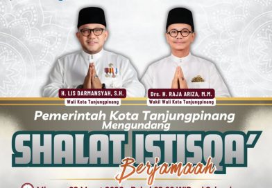 Pemko Tanjungpinang Ajak Warga Gelar Sholat Istisqa’, Mohon Hujan di Lapangan Pamedan