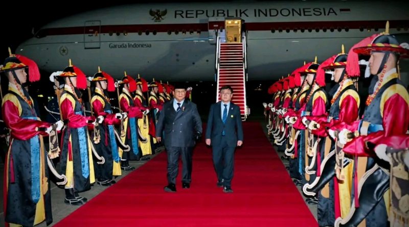 Presiden Prabowo Tiba di Seoul, Disambut Hangat dan Penuh Kebanggaan oleh Diaspora Indonesia