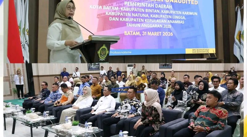 Bupati Anambas Hadiri Penyampaian Laporan Keuangan Unaudited di BPK Kepri