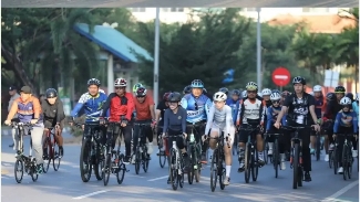 Gowes Bareng Forkopimda Batam, Li Claudia Ajak Jaga Kebugaran dan Tata Kota