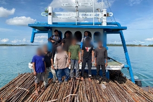 Gagalkan Penyelundupan 12.000 Batang Kayu Bakau, Ditpolairud Polda Kepri Amankan Kapal Tujuan Singapura
