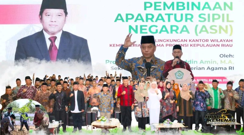 Sekjen Kemenag Tekankan Ekoteologi, ASN Kepri Didorong Jadi Teladan Keagamaan dan Lingkungan