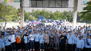 Wakil Bupati Rocky di May Day Karimun: Buruh Pilar Utama, Sinergi Jadi Kunci