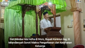 Dari Mimbar Iduladha di Moro, Bupati Karimun Tekankan Makna Pengorbanan dan Ketahanan Keluarga