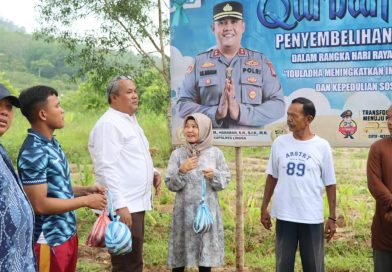 Polres Lingga Sembelih 8 Sapi dan 3 Kambing Kurban, Perkuat Kepedulian Sosial di Momen Iduladha