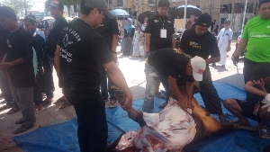 Semangat Kebersamaan Warnai Pelaksanaan Qurban di Masjid Al Ikhlas BNR. Sembelih 15 Ekor Sapi dan 32 Ekor Kambing