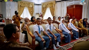 Bupati Karimun Lepas Calon Paskibraka Menuju Seleksi Tingkat Provinsi dan Nasional