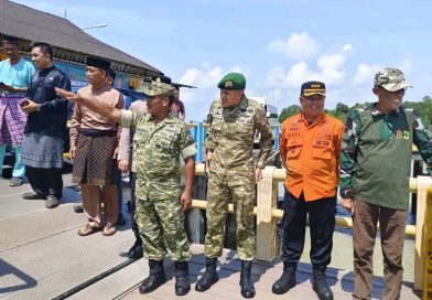 Sekda Lingga Sambut Kunker Pangkogabwilhan I, Tinjau Program Ketahanan Pangan di Desa Mepar