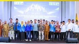 Sekda Bintan Hadiri Pelantikan PC PMII Tanjungpinang-Bintan Masa Khidmat 2026–2027