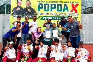 Lampaui Target, Atlet Tenis Tanjungpinang Borong 2 Emas di POPDA Kepri 2026
