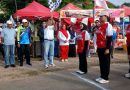 Semarak HUT RI ke-81, Ketua DPRD Lingga Buka Lomba Gerak Jalan Putra dan Putri