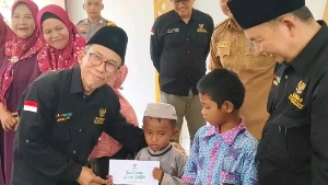 BAZNAS Bintan Tebar Kepedulian di Mantang, Santuni Guru Ngaji dan Anak Yatim