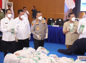 Kapolda Kepri Hadiri Pemusnahan 1,3 Ton Ketamin, Sinergi Lintas Lembaga Persempit Jalur Penyelundupan