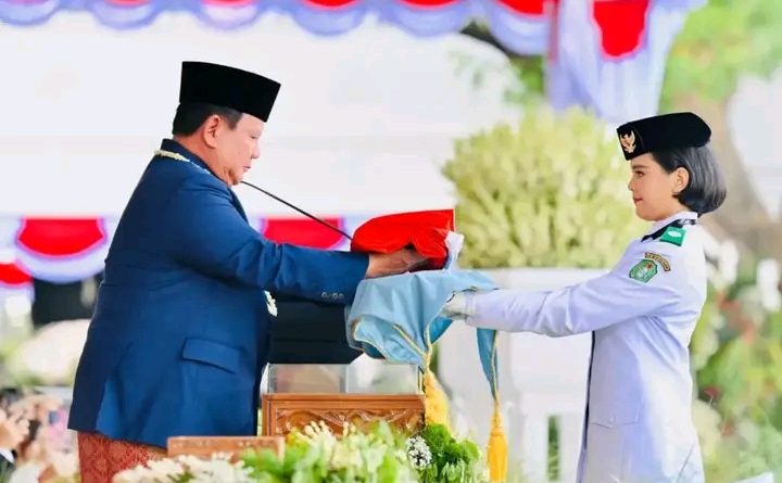 Khidmat dan Penuh Makna, Presiden Prabowo Pimpin Upacara Detik-Detik Proklamasi di Istana Merdeka