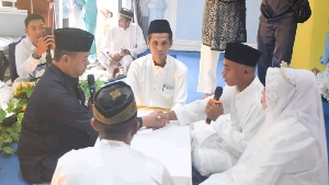 Lima Pasang Ikuti Nikah Massal di Lancang Kuning, Pemdes dan KUA Perkuat Pelayanan Keagamaan