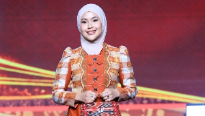 Hafizha Tampilkan Batik Motif Otak-Otak Bintan di Parade Kriyanusa 2026