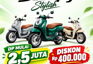 Oktober Fest Honda Scoopy Stylish, DP Mulai Rp2,5 Juta Bonus Beragam Keuntungan