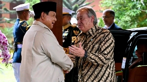 Prabowo Terima Kunjungan Sekjen PBB António Guterres di Hambalang