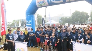 2.000 Peserta Padati Dataran Engku Putri, Funwalk HUT ke-28 Batam Pos Berlangsung Meriah